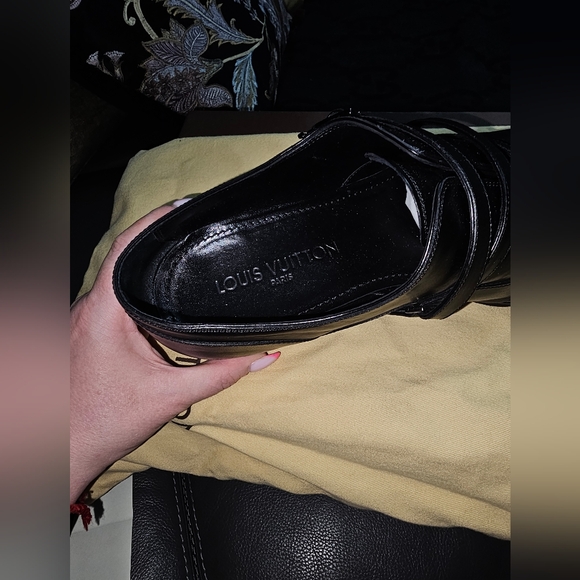 black dress for funerals Louis Vuitton men's black lace-up formal shoes main image 1